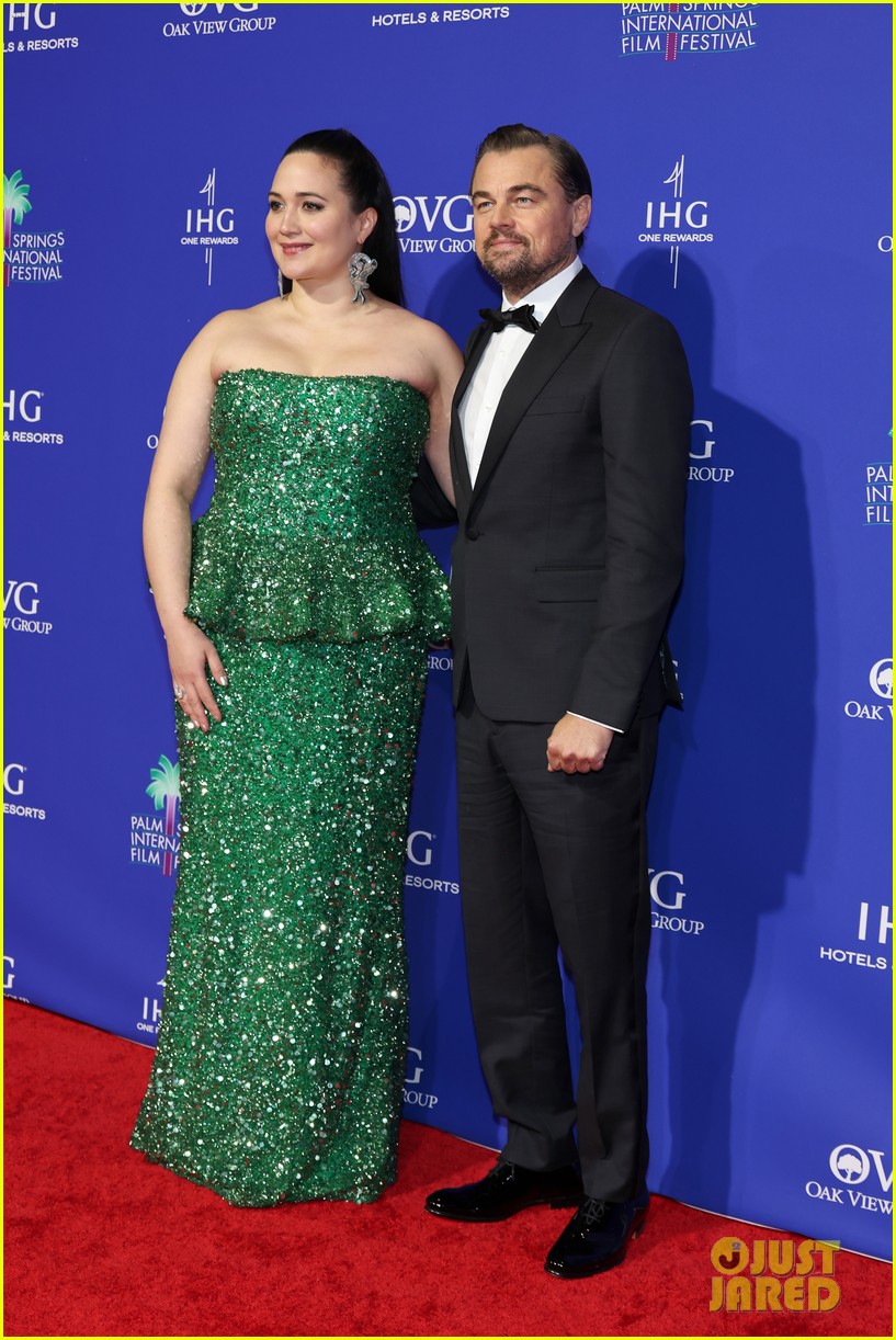 Leonardo DiCaprio Makes First Red Carpet Appearance of 2024 Alongside Lily Gladstone in Palm Springs
