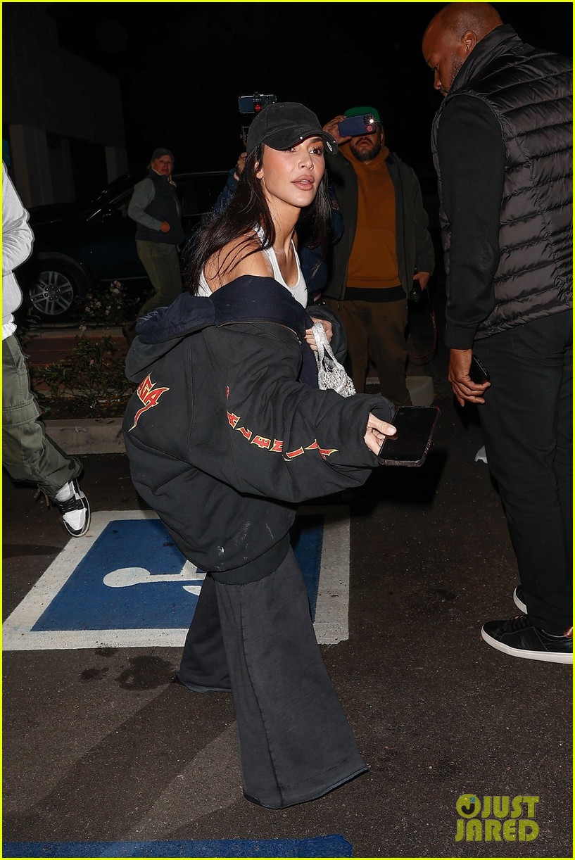 Kim Kardashian Goes Comfy in Sweats for Son Saint's Basketball Game