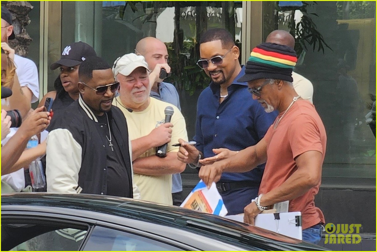 Will Smith & Martin Lawrence Pal Around on Set of 'Bad Boys 4' After Filming Major Scene