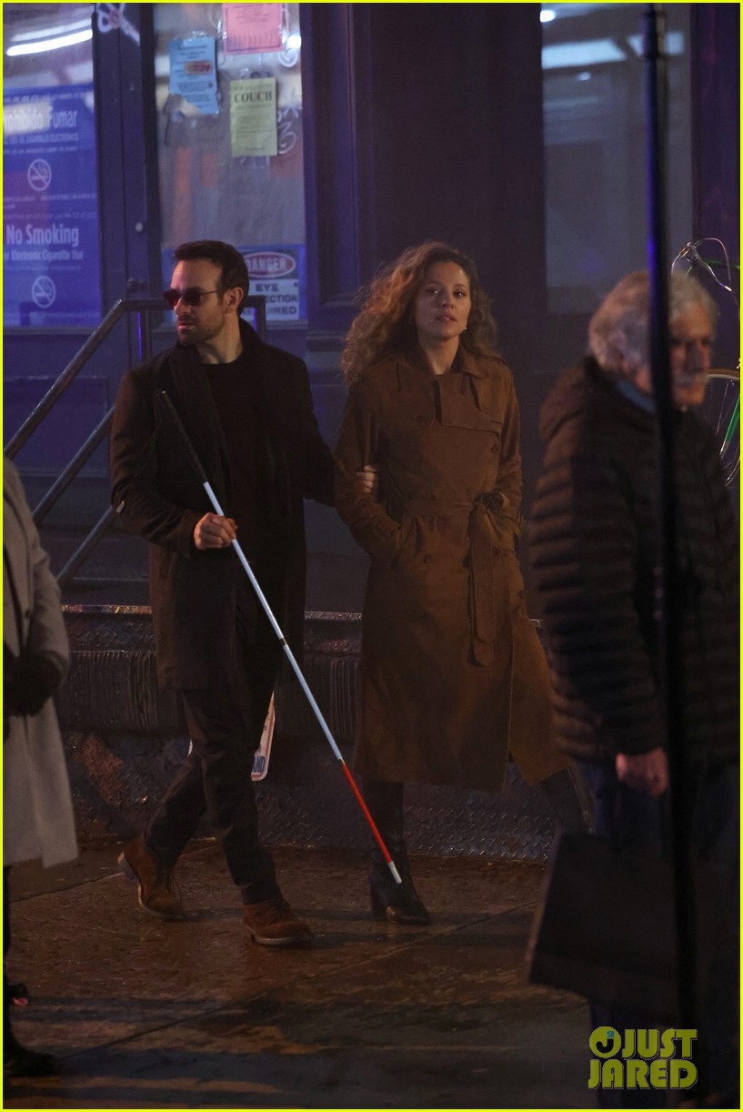 Charlie Cox & Margarita Levieva Share a Steamy Kiss on Set for 'Daredevil: Born Again'