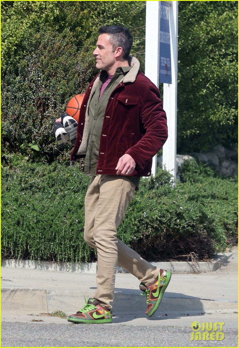 Ben Affleck Carries a Basketball on Set of 'The Accountant 2'