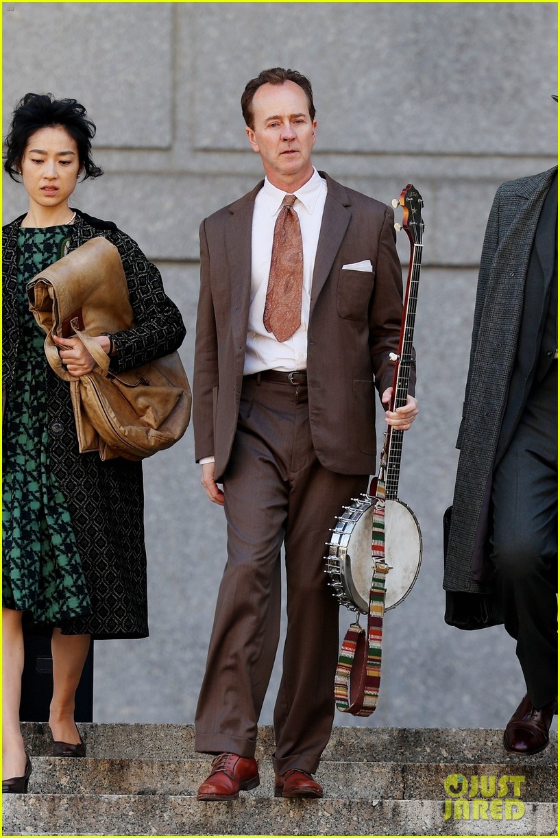 Timothée Chalamet & Edward Norton Film Bob Dylan Biopic 'A Complete Unknown' in NYC