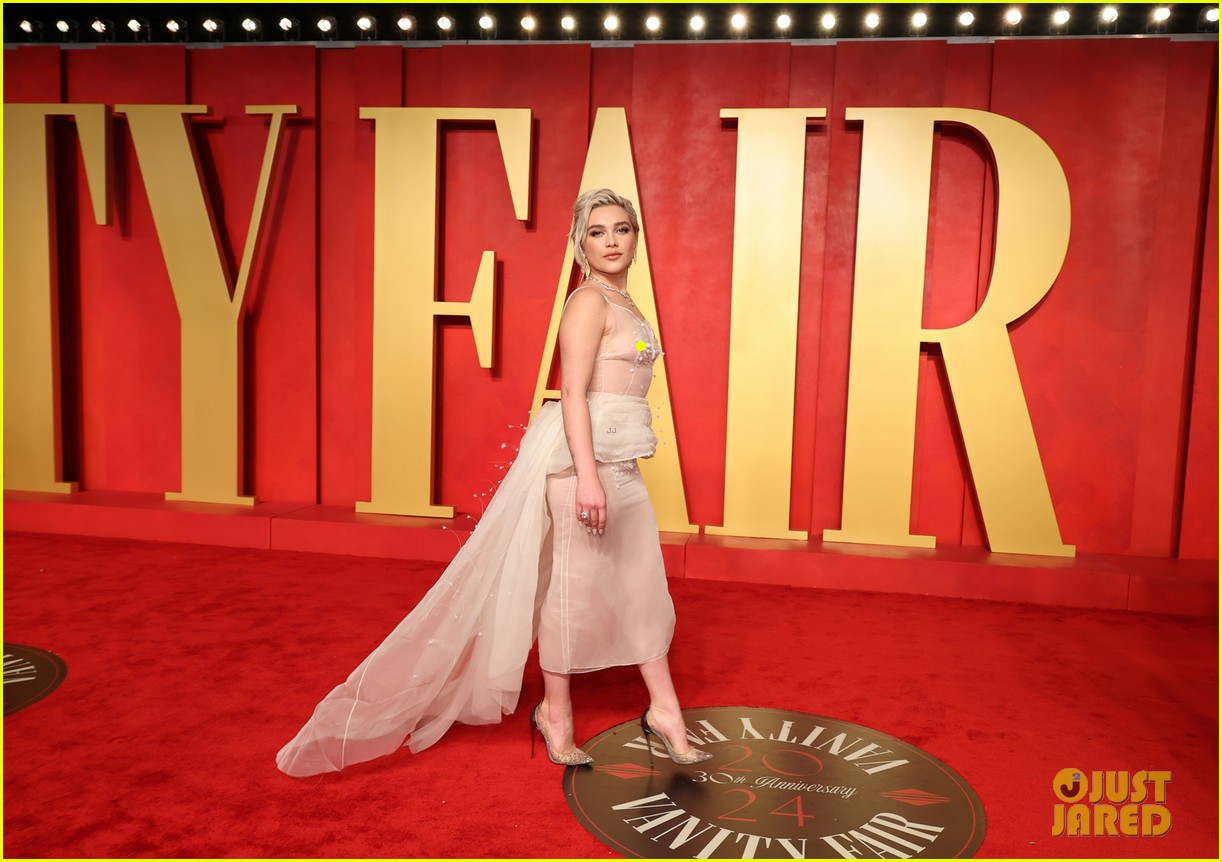 Florence Pugh Changes Into Ultimate Sheer Look for Vanity Fair Oscars Party 2024
