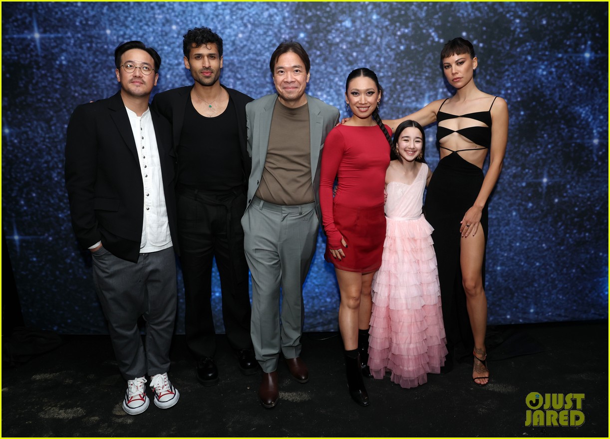 '3 Body Problem' Star Alex Sharp Brings Photos of Missing Cast Members Eiza Gonzalez & Jovan Adepo to L.A. Premiere!