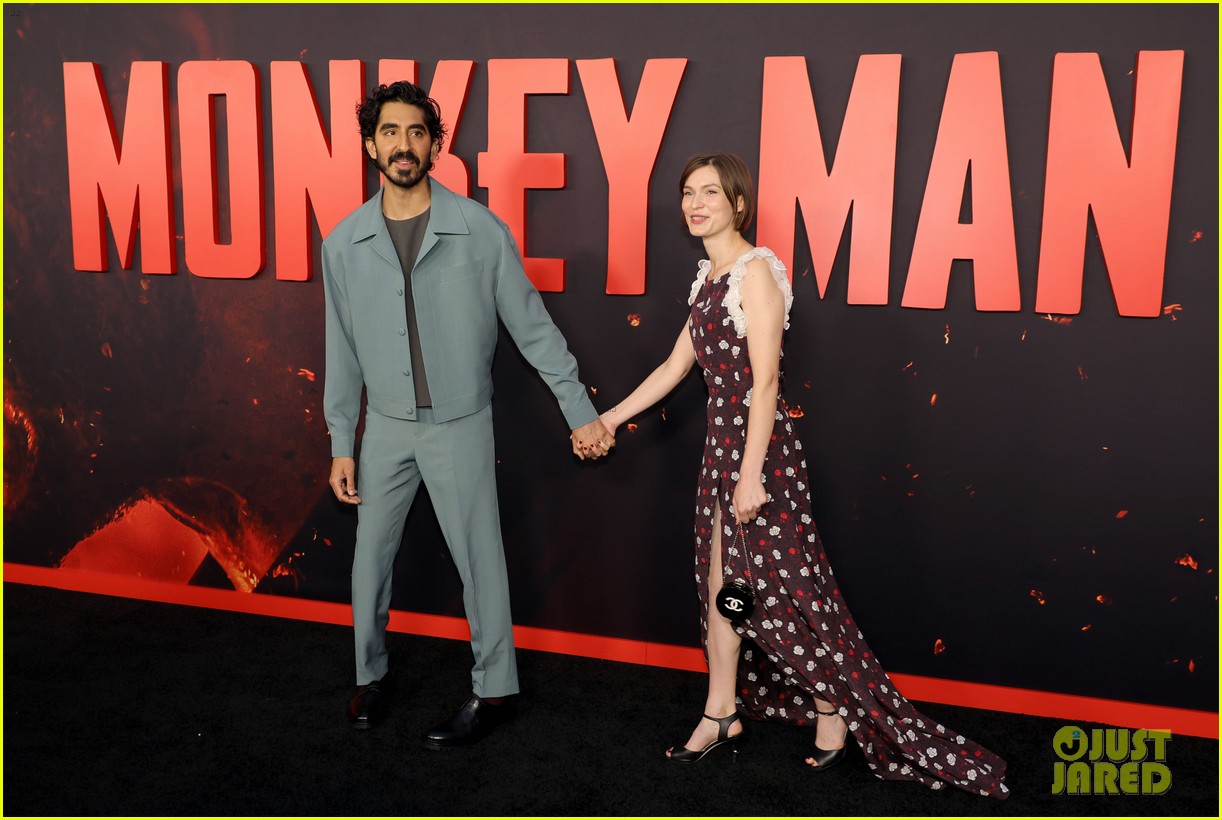 Dev Patel & Girlfriend Tilda Cobham-Hervey Look So in Love at 'Monkey Man' Premeire in Hollywood