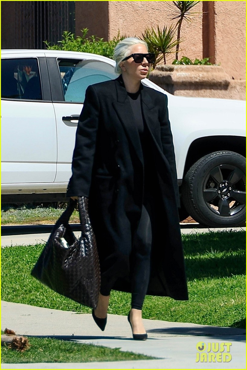 Lady Gaga Enjoys West Hollywood Sunshine While Visiting a Friend