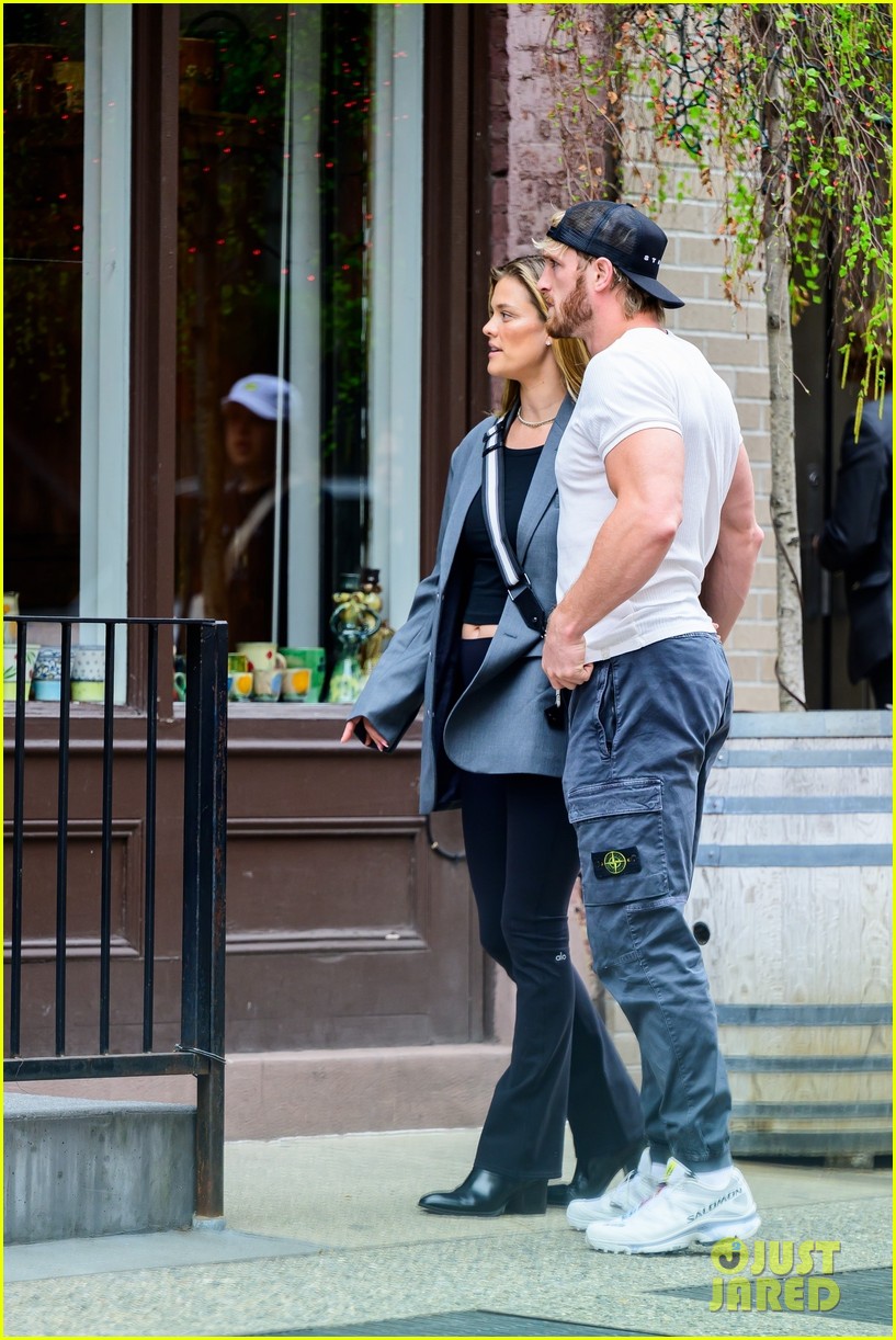 Nina Agdal & Fiancé Logan Paul Look So in Love During Walk Around NYC