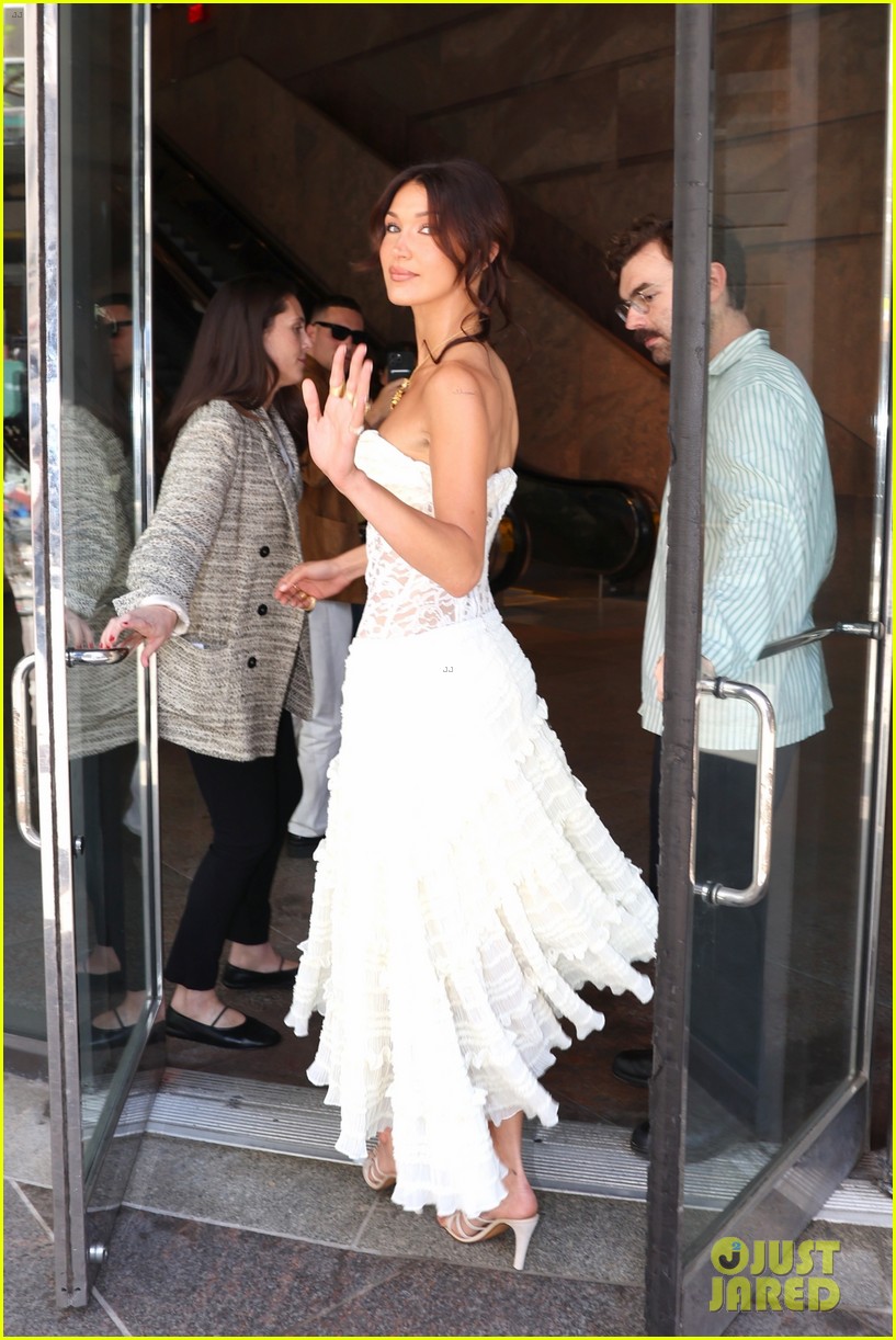 Bella Hadid Puts On Runway Show, Rocks Sheer Dress & More Looks During NYC Visit