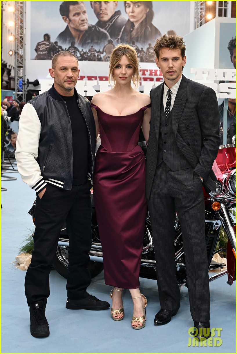 Austin Butler, Jodie Comer, & Tom Hardy Take Over London's Mayfair for 'The Bikeriders' Gala Premiere