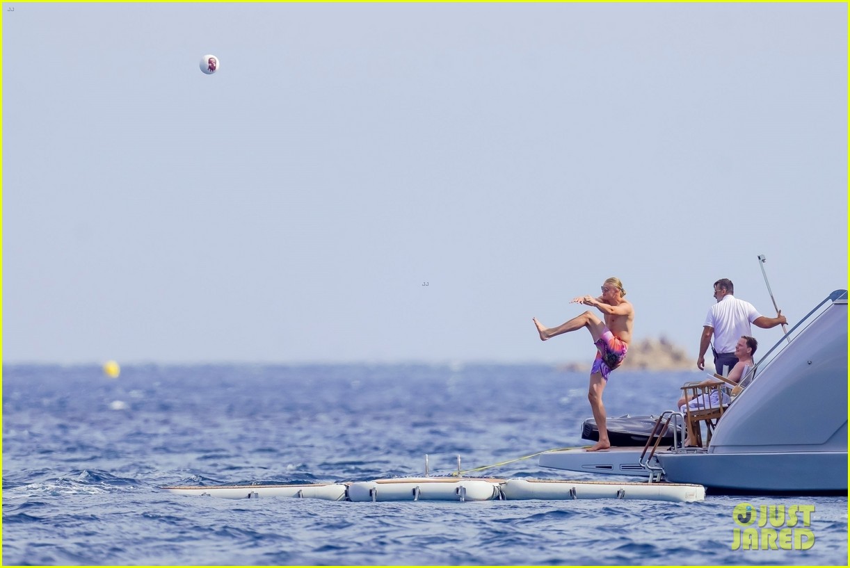 Manchester City Soccer Star Erling Haaland Goes Shirtless During Yacht Vacation in Cannes