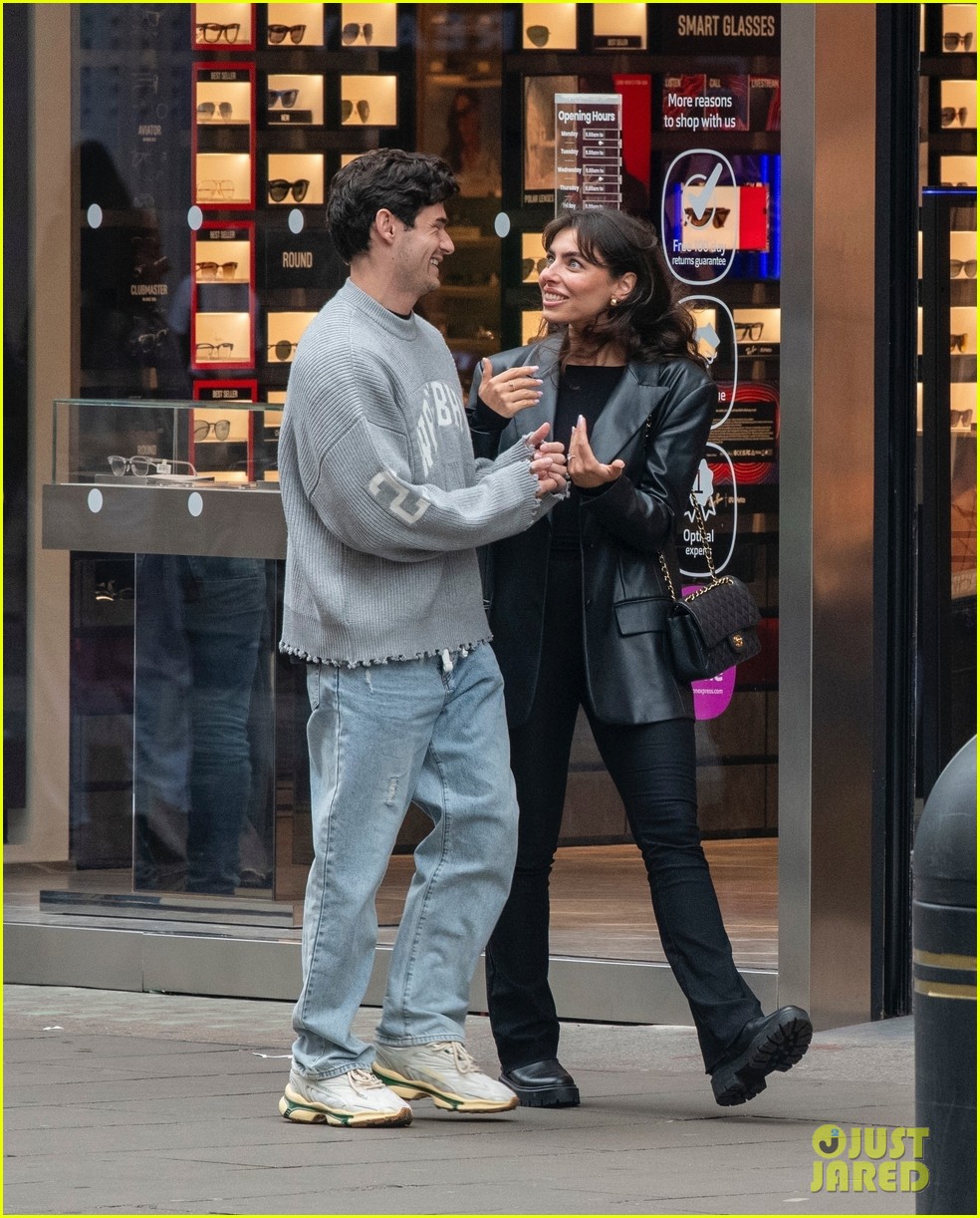 Emily in Paris' Paul Forman Has a Lively Chat With Love Island's Francesca Allen During Day Out