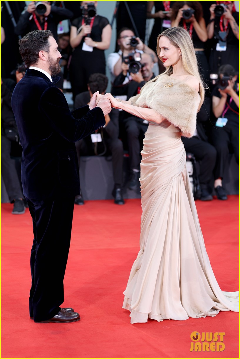 Angelina Jolie Rocks a Flawless Red Lip at Her 'Maria' Premiere During Venice Film Festival 2024