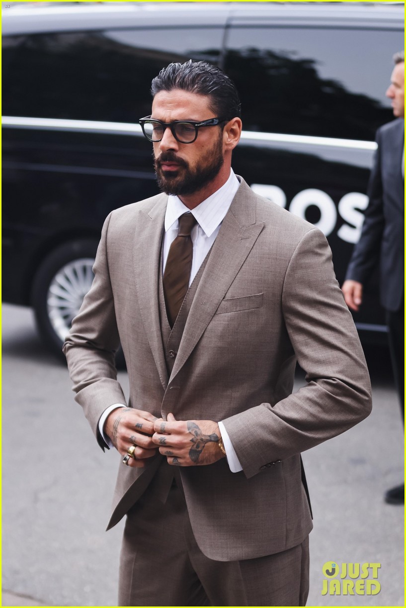David Beckham & Michele Morrone Look Handsome at Boss Fashion Show in Milan