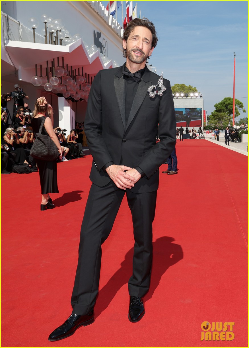 Adrien Brody & Felicity Jones Attend 'The Brutalist' Premiere at Venice Film Festival With Their Partners