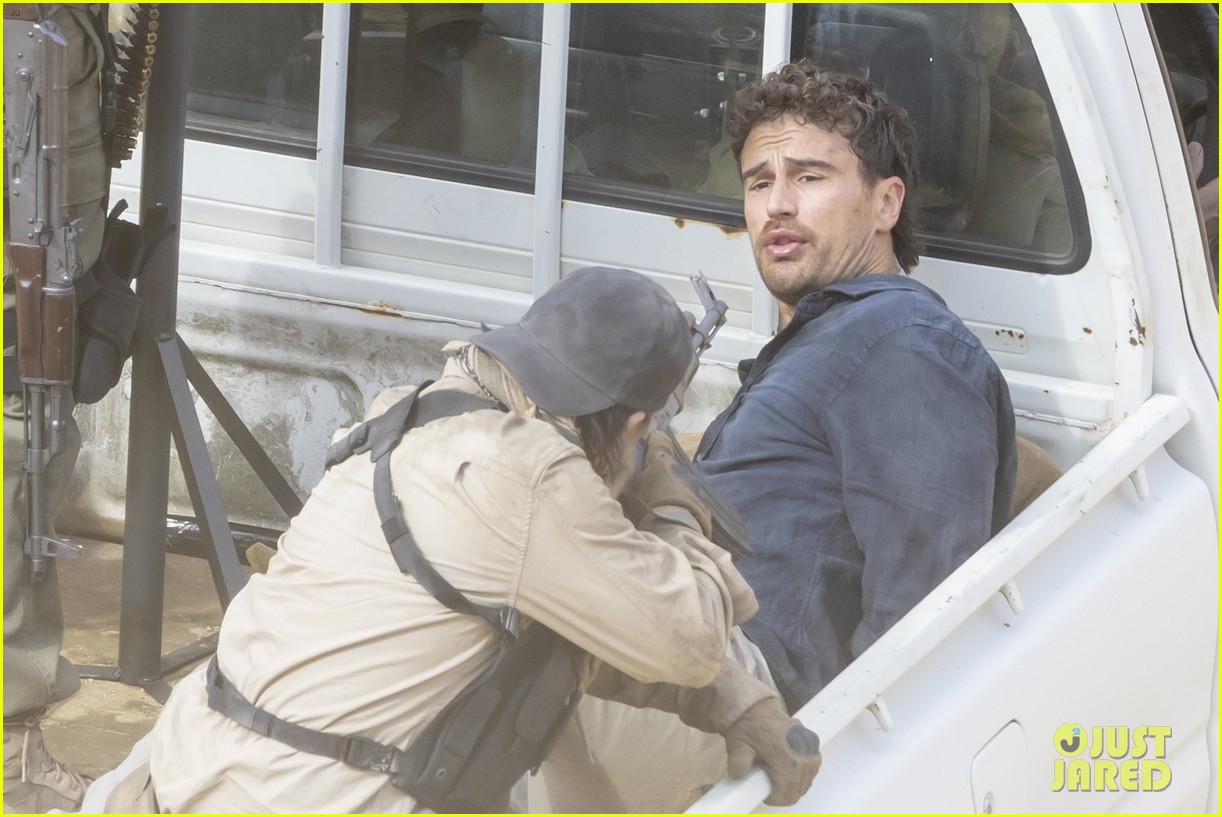 Aaron Taylor-Johnson & Theo James Film Intense Action Scene for 'Fuze'
