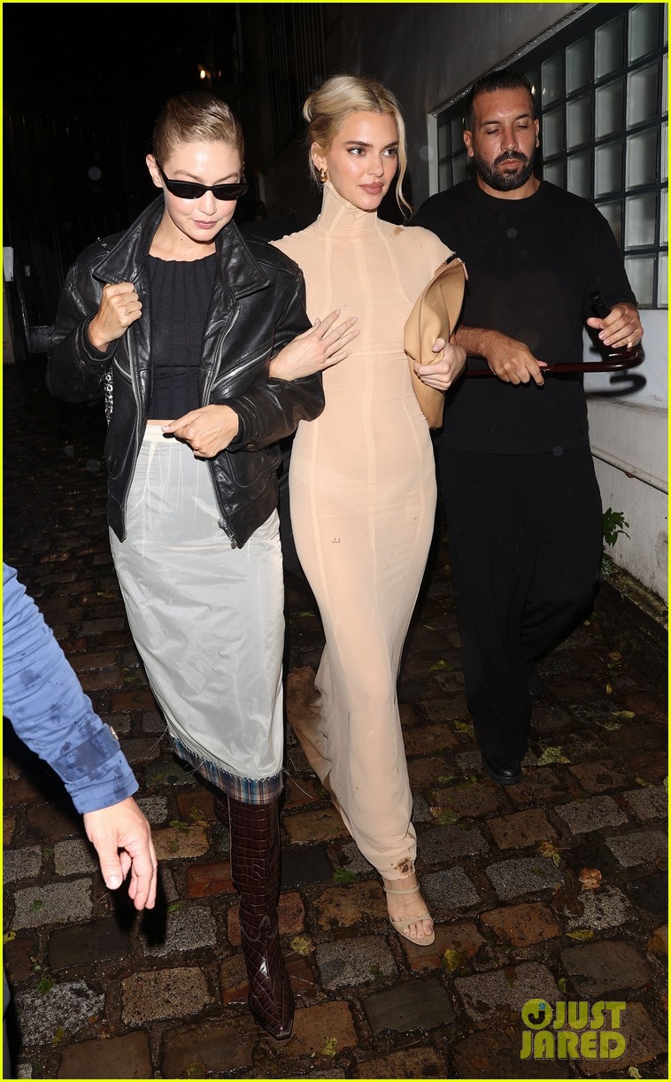 Kendall Jenner & Gigi Hadid, Kylie Jenner & Stassie Karanikolaou Link Arms During Night Out in Paris