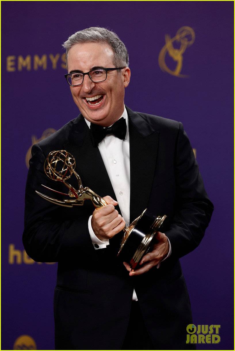 John Oliver Gets Played Off While Honoring Family's Late Dog During Emmy Awards 2024 Acceptance Speech