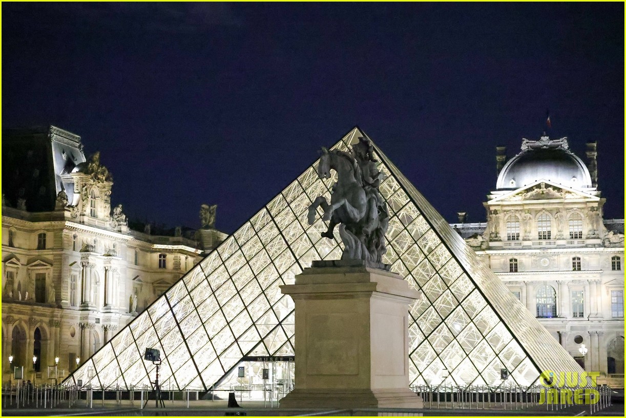 Lady Gaga Sports Red Hair as She Films Mystery Project at The Louvre in Paris