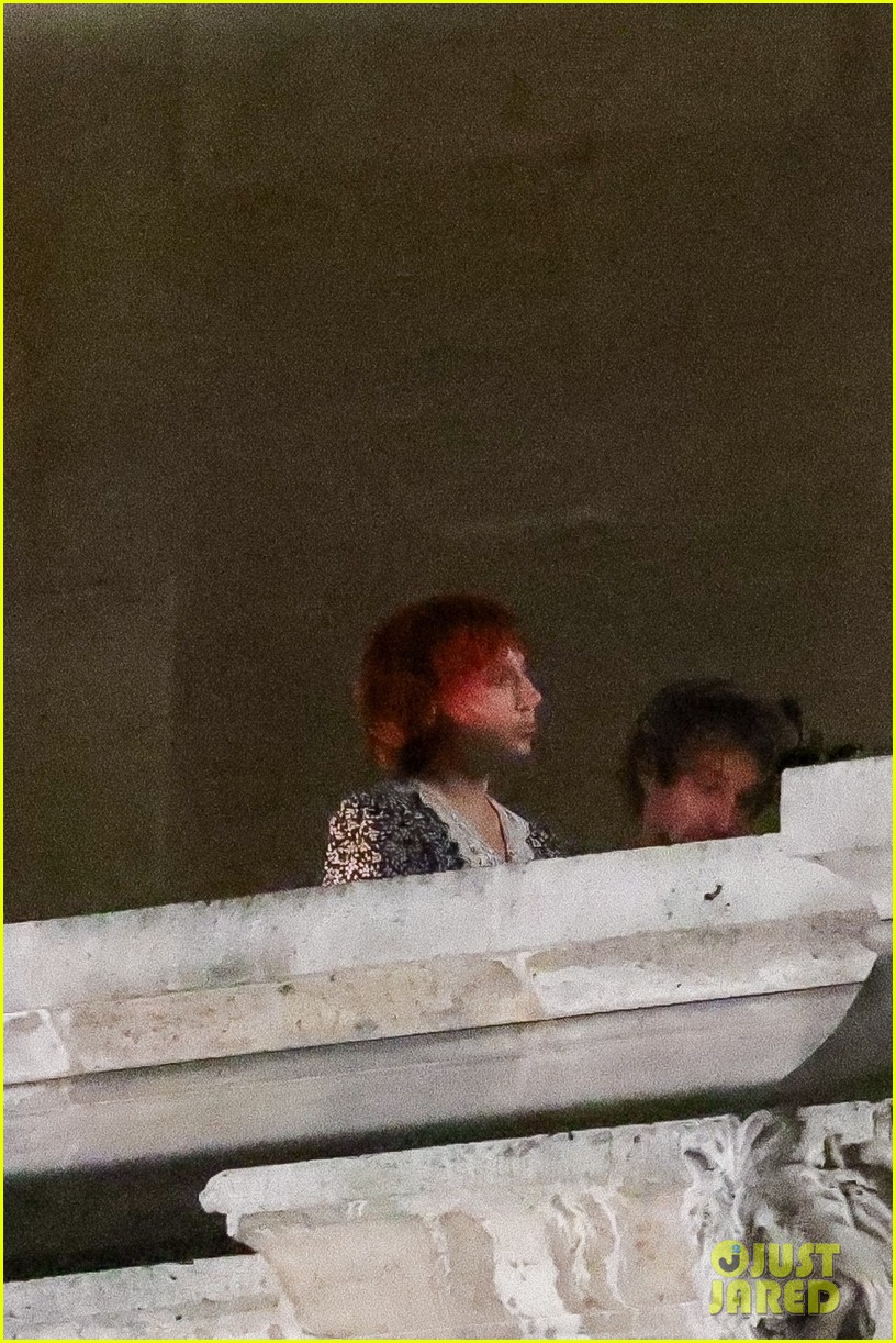 Lady Gaga Sports Red Hair as She Films Mystery Project at The Louvre in Paris