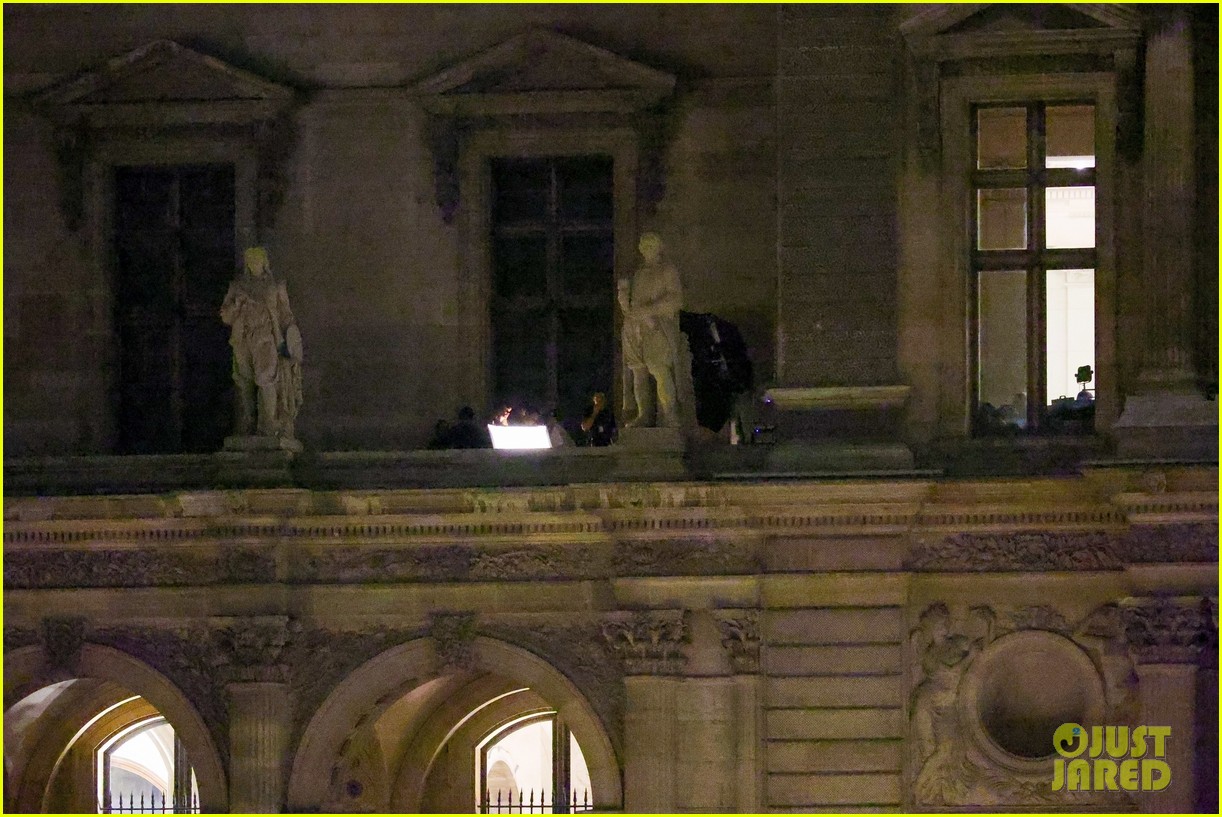 Lady Gaga Sports Red Hair as She Films Mystery Project at The Louvre in Paris
