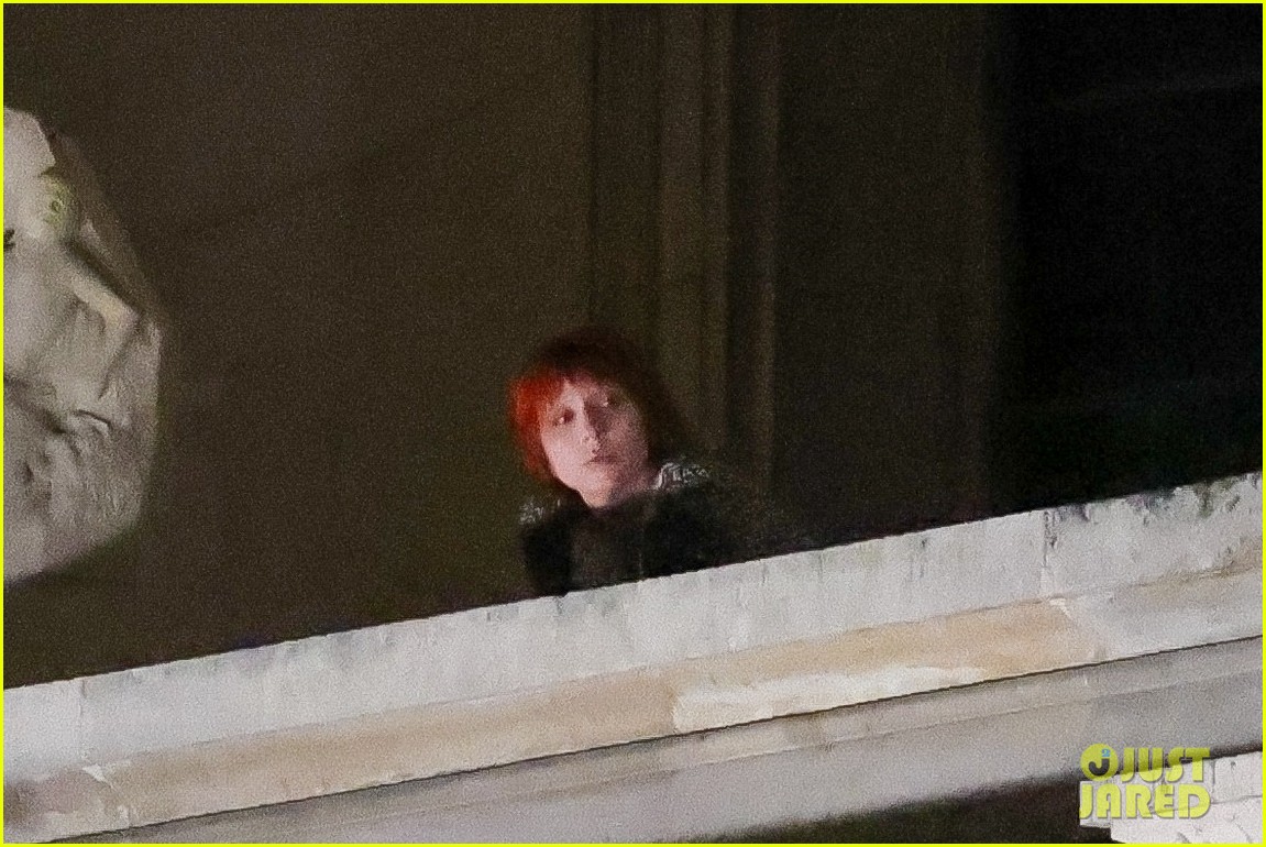 Lady Gaga Sports Red Hair as She Films Mystery Project at The Louvre in Paris