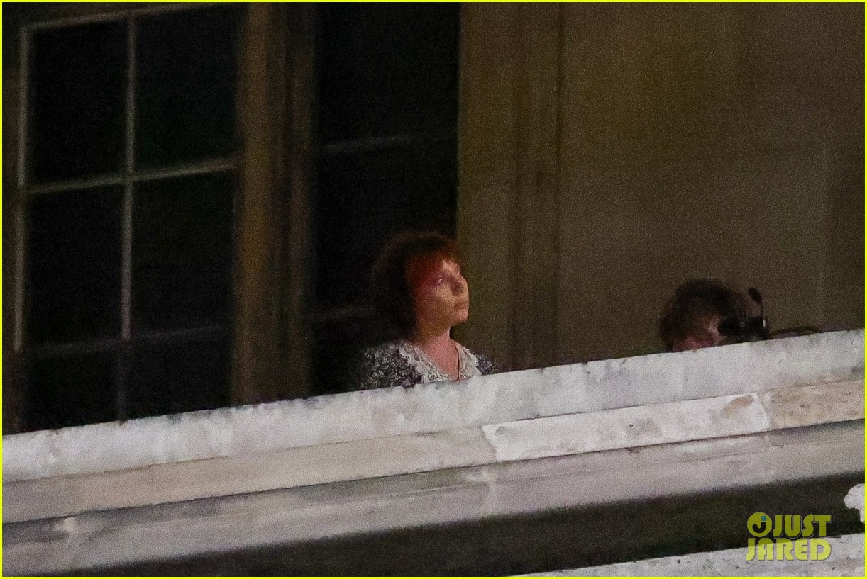 Lady Gaga Sports Red Hair as She Films Mystery Project at The Louvre in Paris