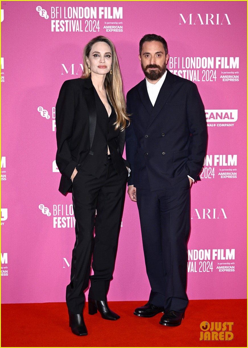 Angelina Jolie Suits Up for London Film Festival Premiere of 'Maria' Movie!