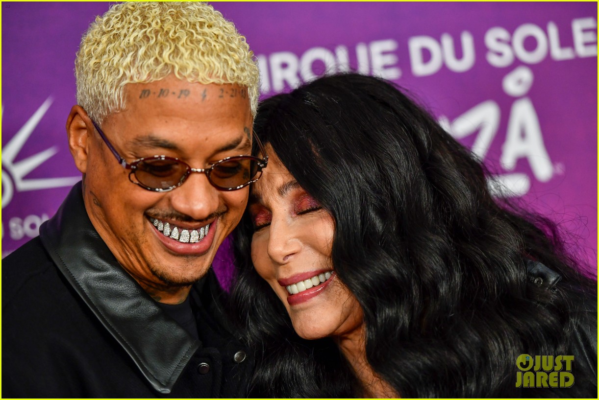 Cher & Boyfriend Alexander 'AE' Edwards Bring His Son Slash to Cirque du Soleil's 'KOOZA' Premiere!