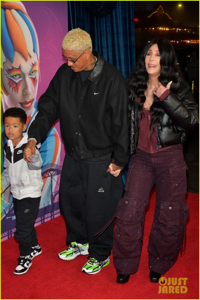 Cher & Boyfriend Alexander 'AE' Edwards Bring His Son Slash to Cirque du Soleil's 'KOOZA' Premiere!