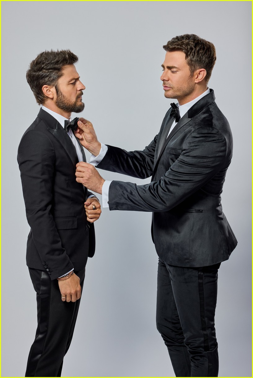 'The Groomsmen First Look' Cast - Hallmark Favorites Jonathan Bennett, Tyler Hynes & B.J. Britt Star in Trilogy Movie Series!