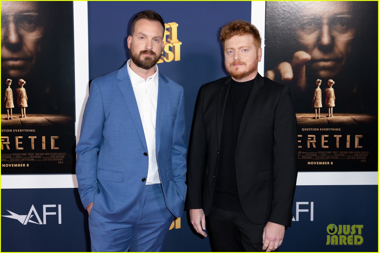 Hugh Grant Joins Sophie Thatcher & Chloe East at AFI Fest 2024 Premiere of 'Heretic'
