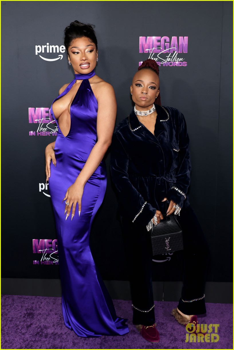 Megan Thee Stallion Slays in Purple at 'In Her Words' Documentary Premiere
