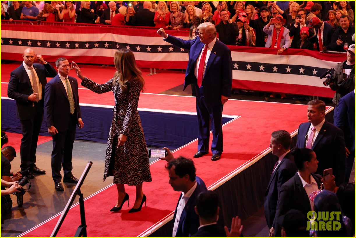 Melania Trump Makes Rare Campaign Appearance, Joins Donald Trump at Madison Square Garden Rally