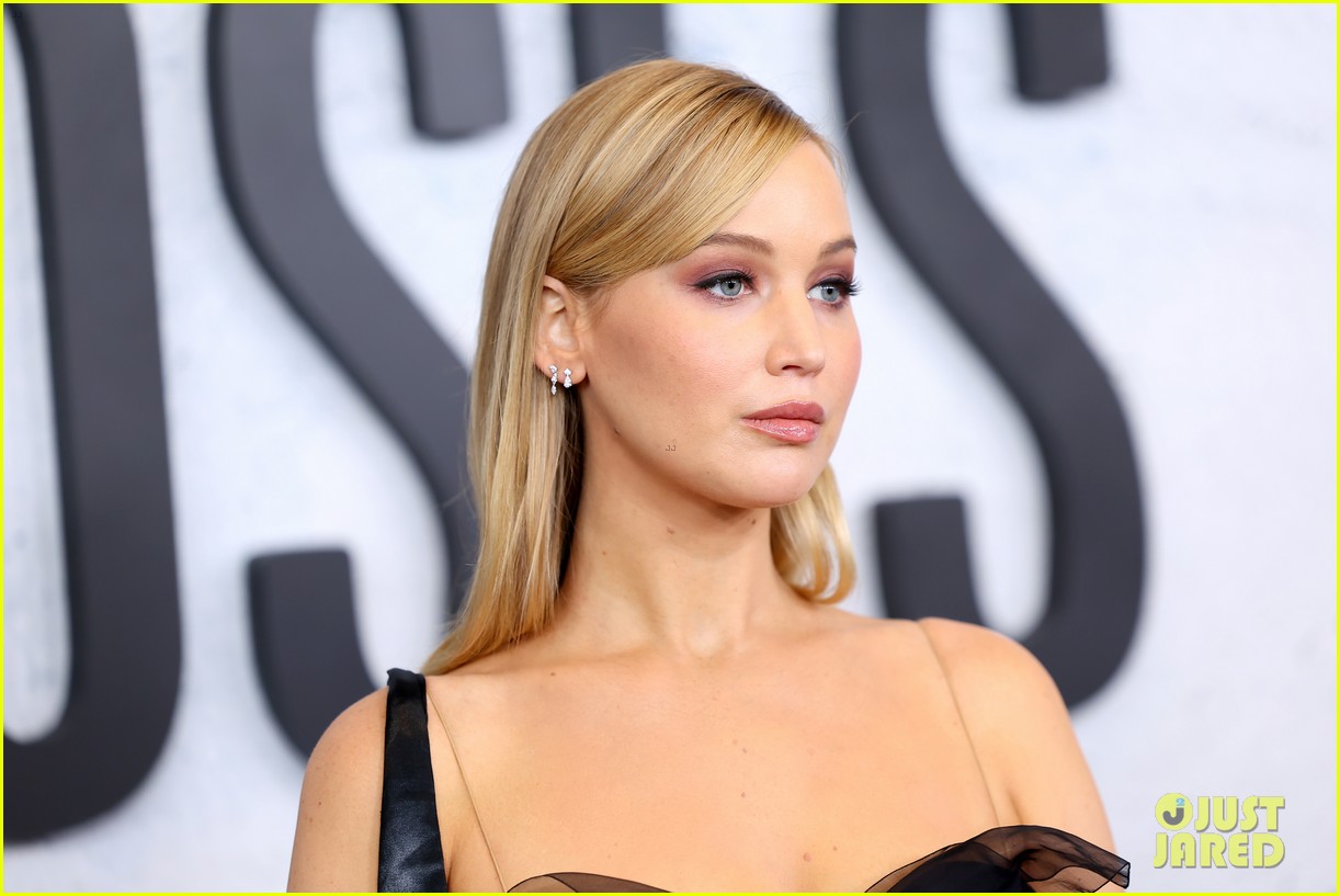 Jennifer Lawrence Cradles Baby Bump at 'Bread & Roses' Documentary Premiere with Malala