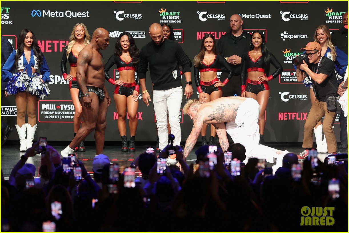 Mike Tyson Hits Jake Paul During Weigh-In for Netflix Fight - Watch Video