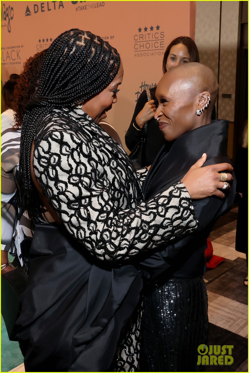 Cynthia Erivo & Regina King Share Emotional Moment While Being Honored Together at Critics Choice Celebration of Black Cinema