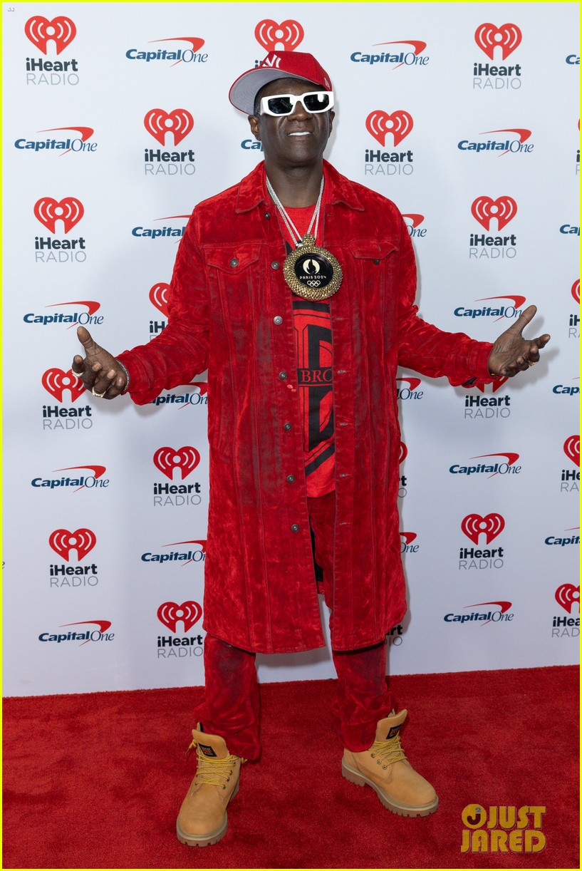 Flavor Flav Tears Up While Receiving Custom Clock from Water Polo Team at Jingle Ball 2024 (Video)