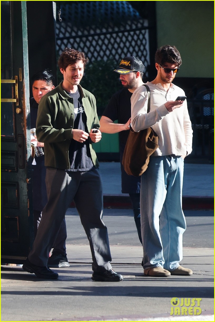 Logan Lerman Meets Up with 'We Were the Lucky Ones' Co-Star Amit Rahav for Lunch in Los Feliz