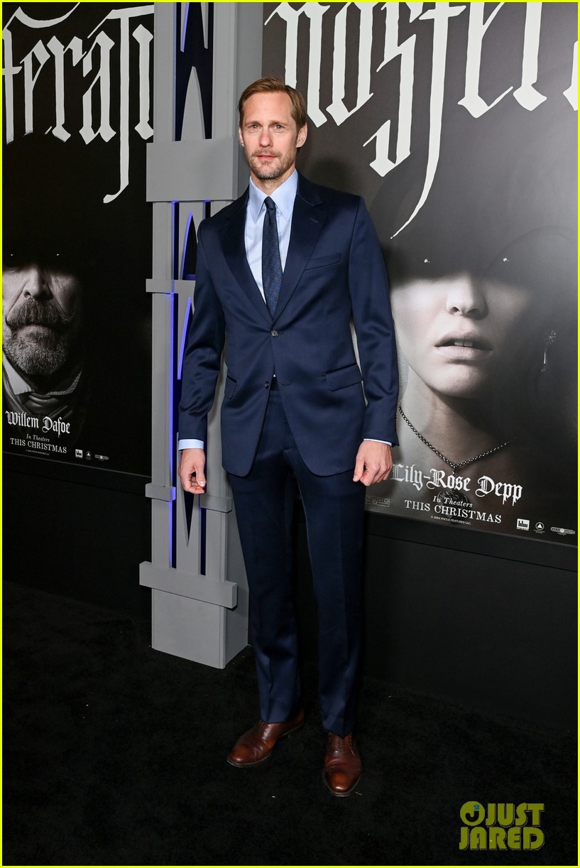 Bill Skarsgard & Lily-Rose Depp Join Star-Studded 'Nosferatu' Cast at L.A. Red Carpet Premiere