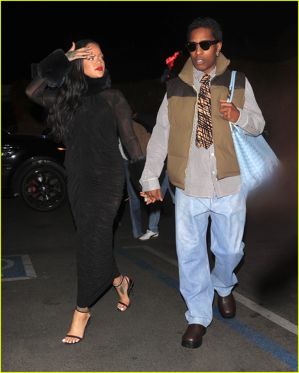 Rihanna & A$AP Rocky Hold Hands During Their Monday Date Night in L.A.