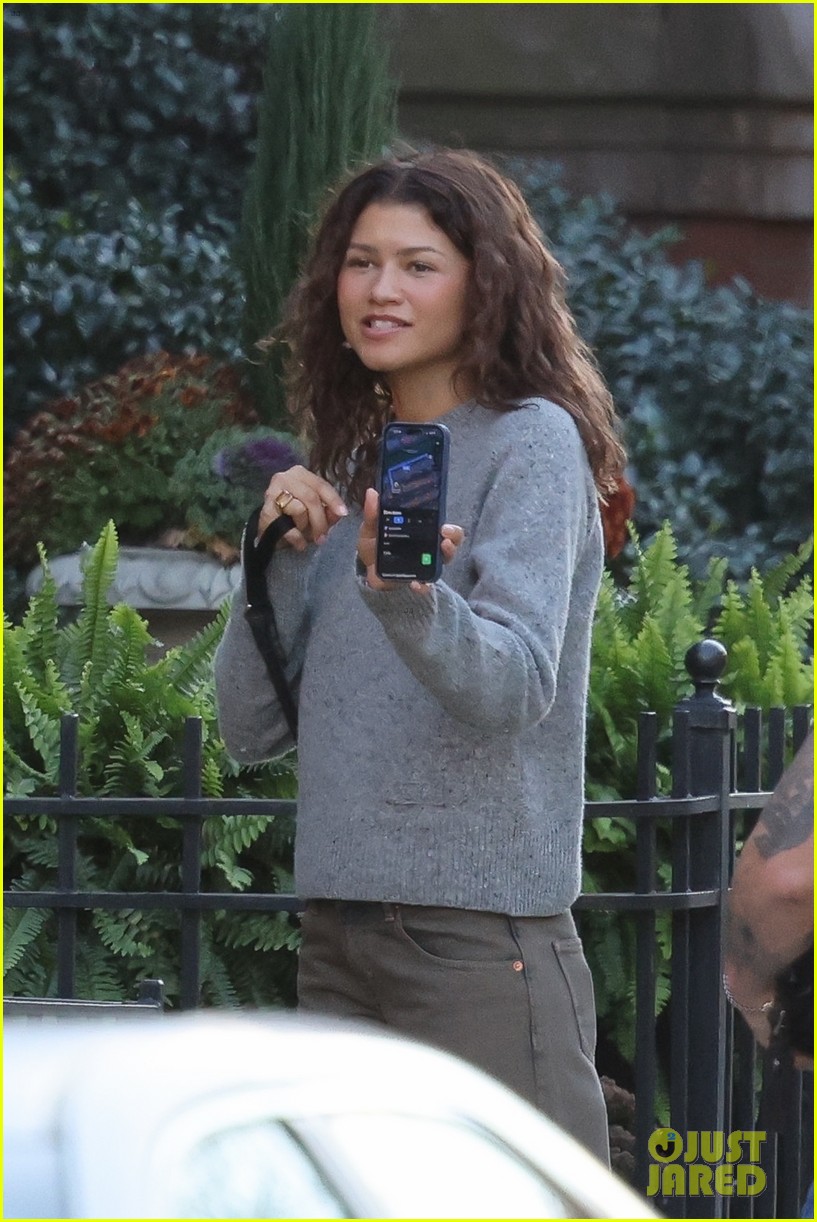 Zendaya Leads the Way During Day Out in Boston with Boyfriend Tom Holland