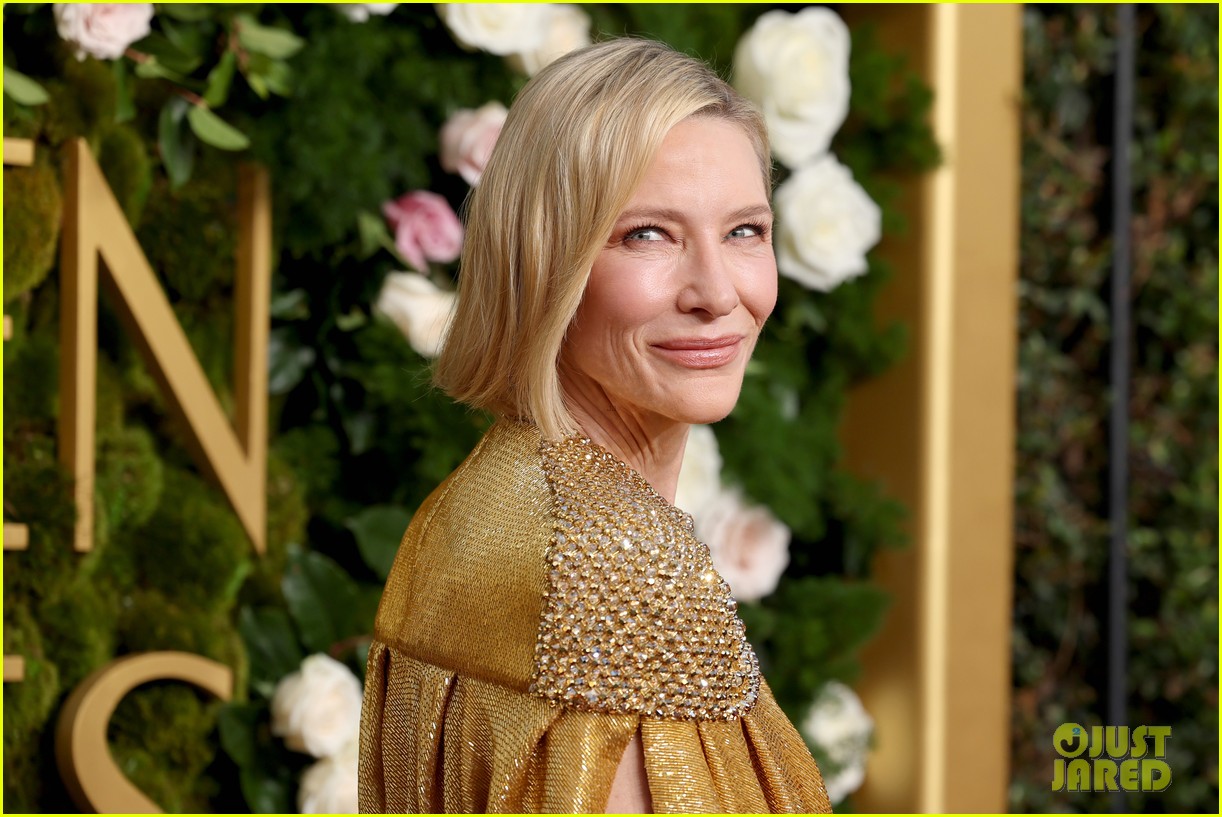 Cate Blanchett is Dripping in Gold at Golden Globes 2025, Rewears Same Dress  From Cannes Film Festival - Just Jared - Celebrity News and Gossip |  Entertainment