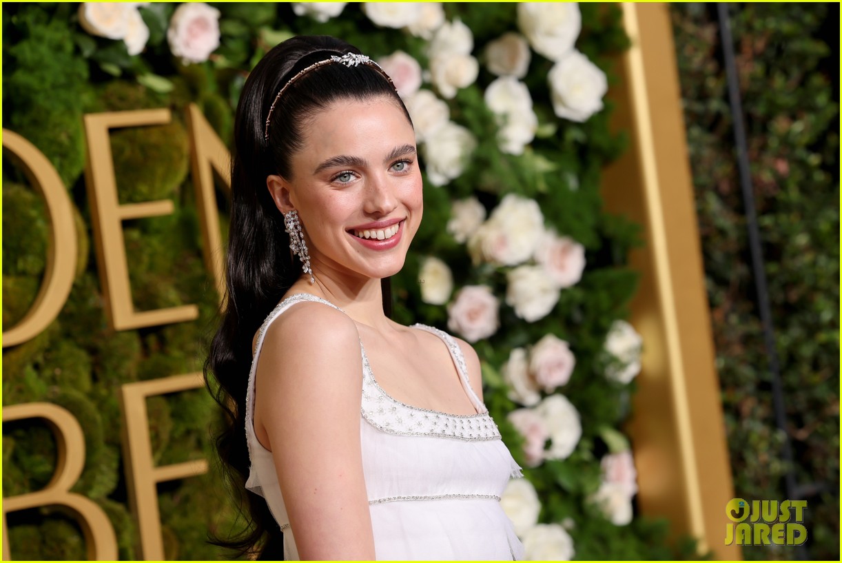 margaret qualley golden globes 2025 dress Demi Moore & 'The Substance' Co-Star Arrive in Style for | Just Jared first_birthday_dress