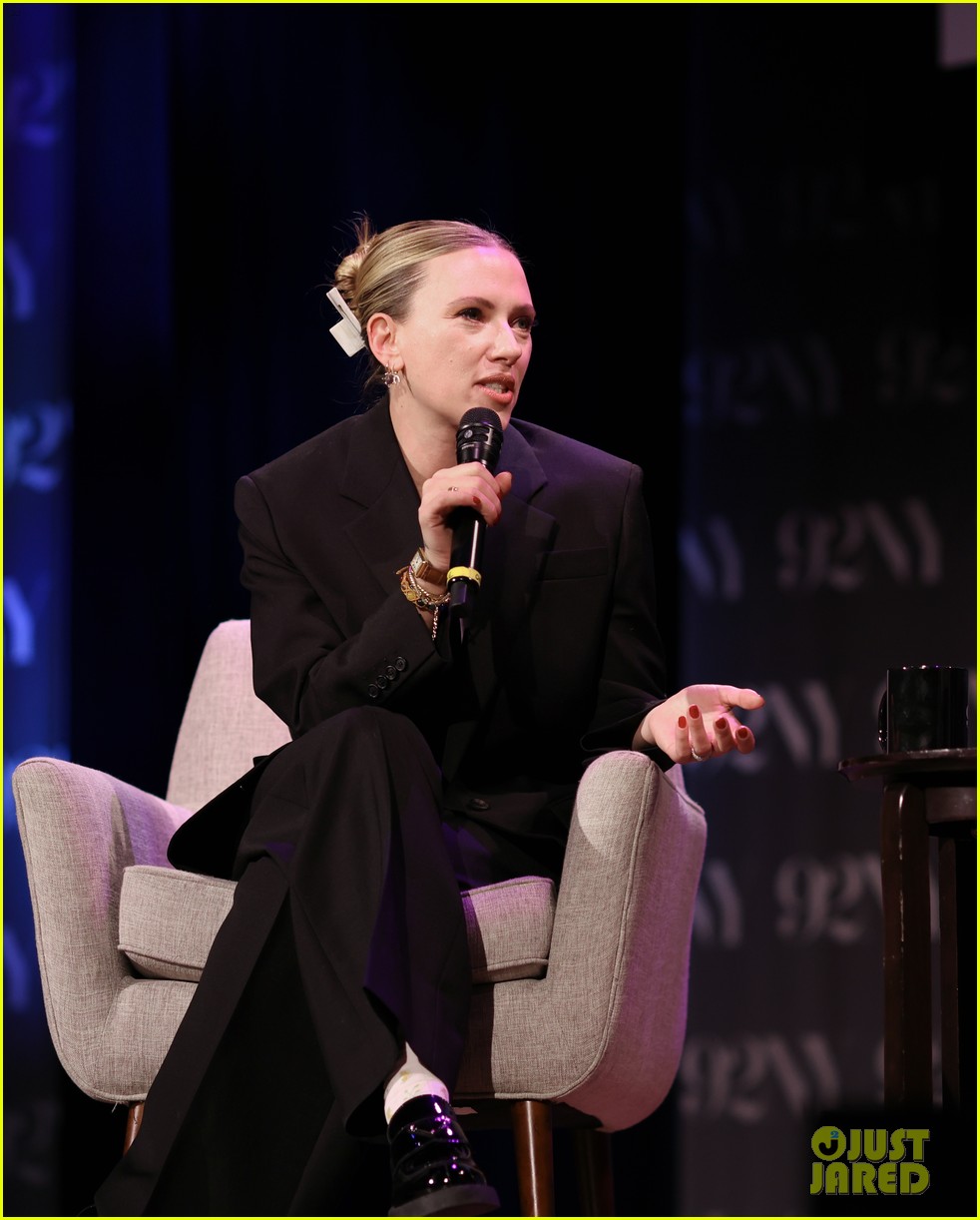 Scarlett Johansson Suits Up To Attend 'Thelma' Screening With Star June Squibb