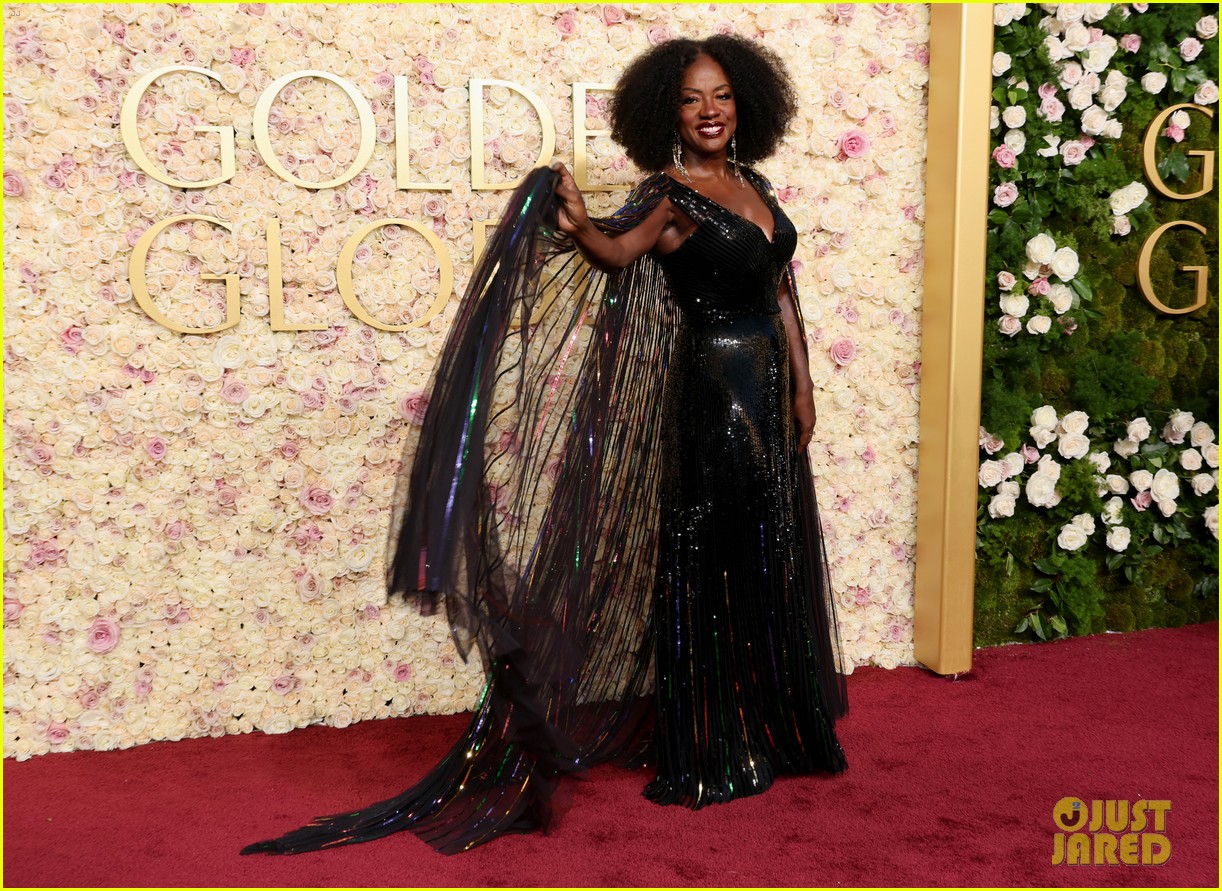 viola davis golden globes 2025 dress Cecil B. DeMille Award Recipient Gets Support from Husband Julius Tennon at | Just Jared color-champagne