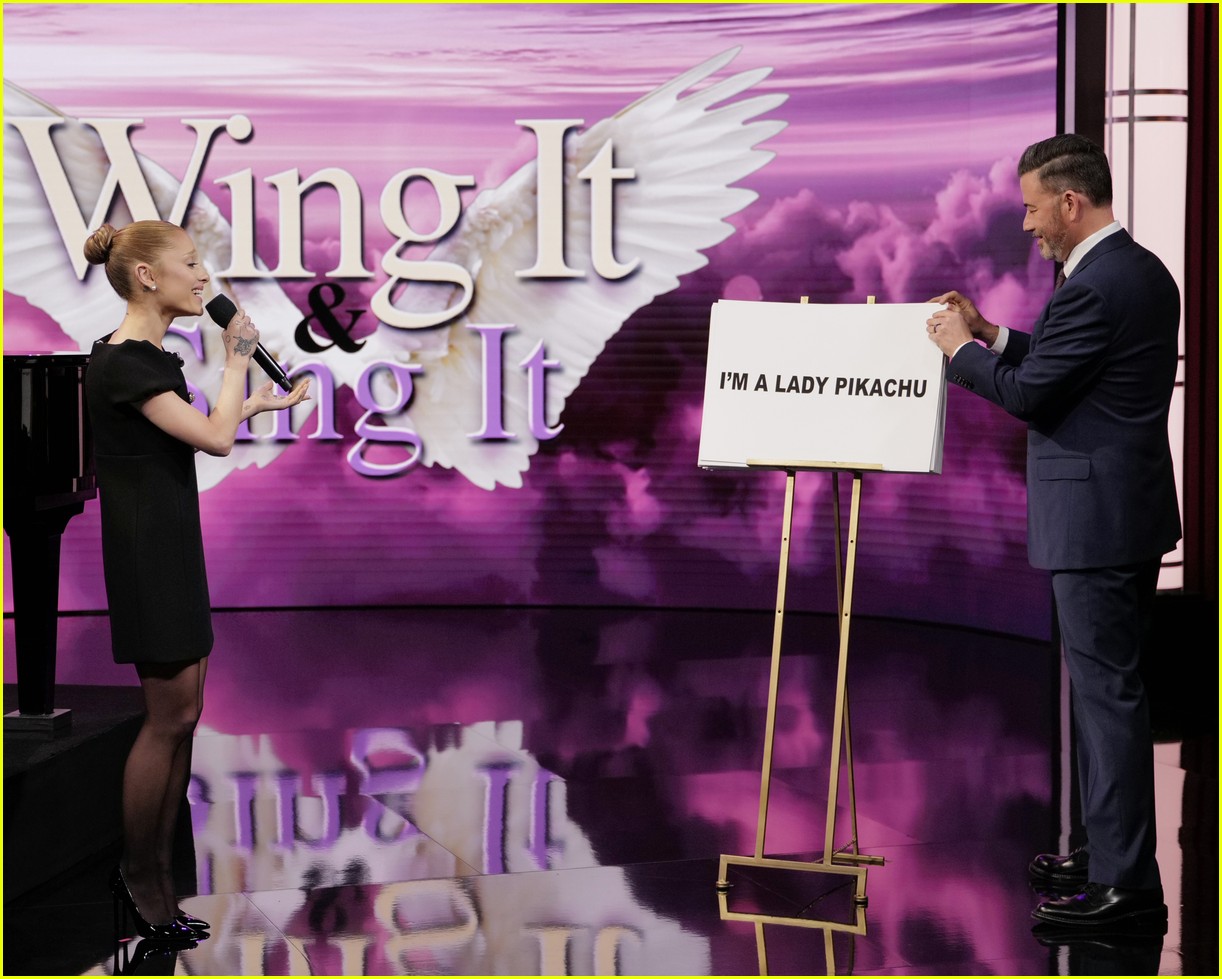 Ariana Grande Sings Impromptu Song About Being Short on 'Jimmy Kimmel Live' - Watch Now!
