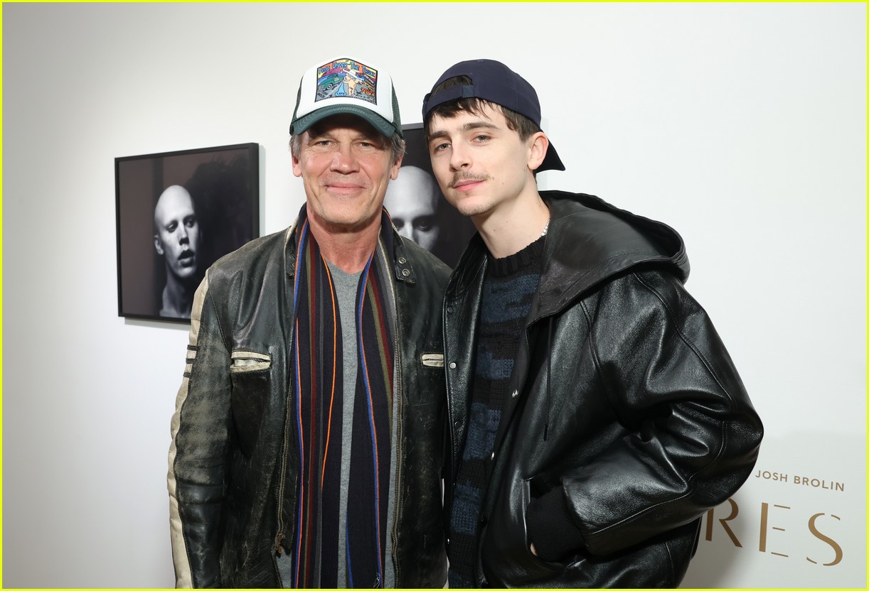 Timothee Chalamet Supports 'Dune' Co-Star Josh Brolin at 'Dune: Exposures' Gallery Opening