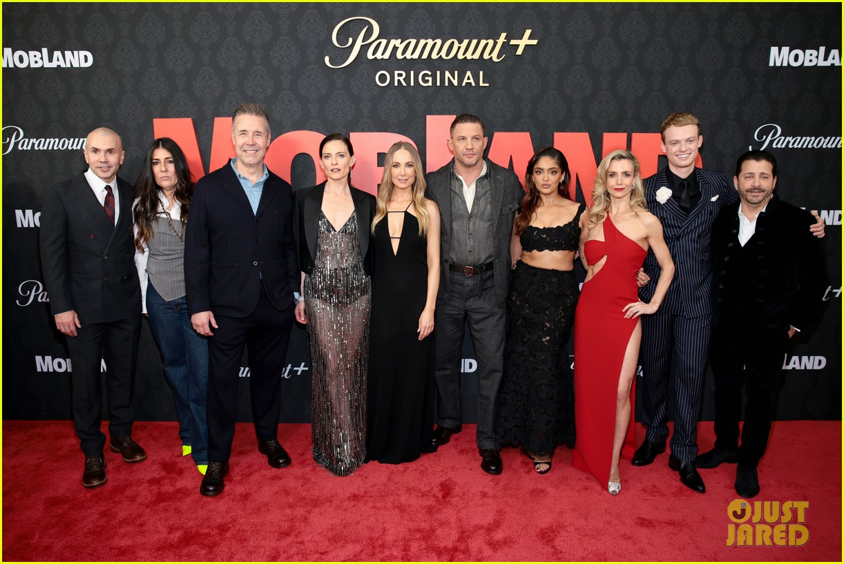 Tom Hardy, Pierce Brosnan, & More Attend NYC Premiere of New Paramount+ Series 'MobLand'