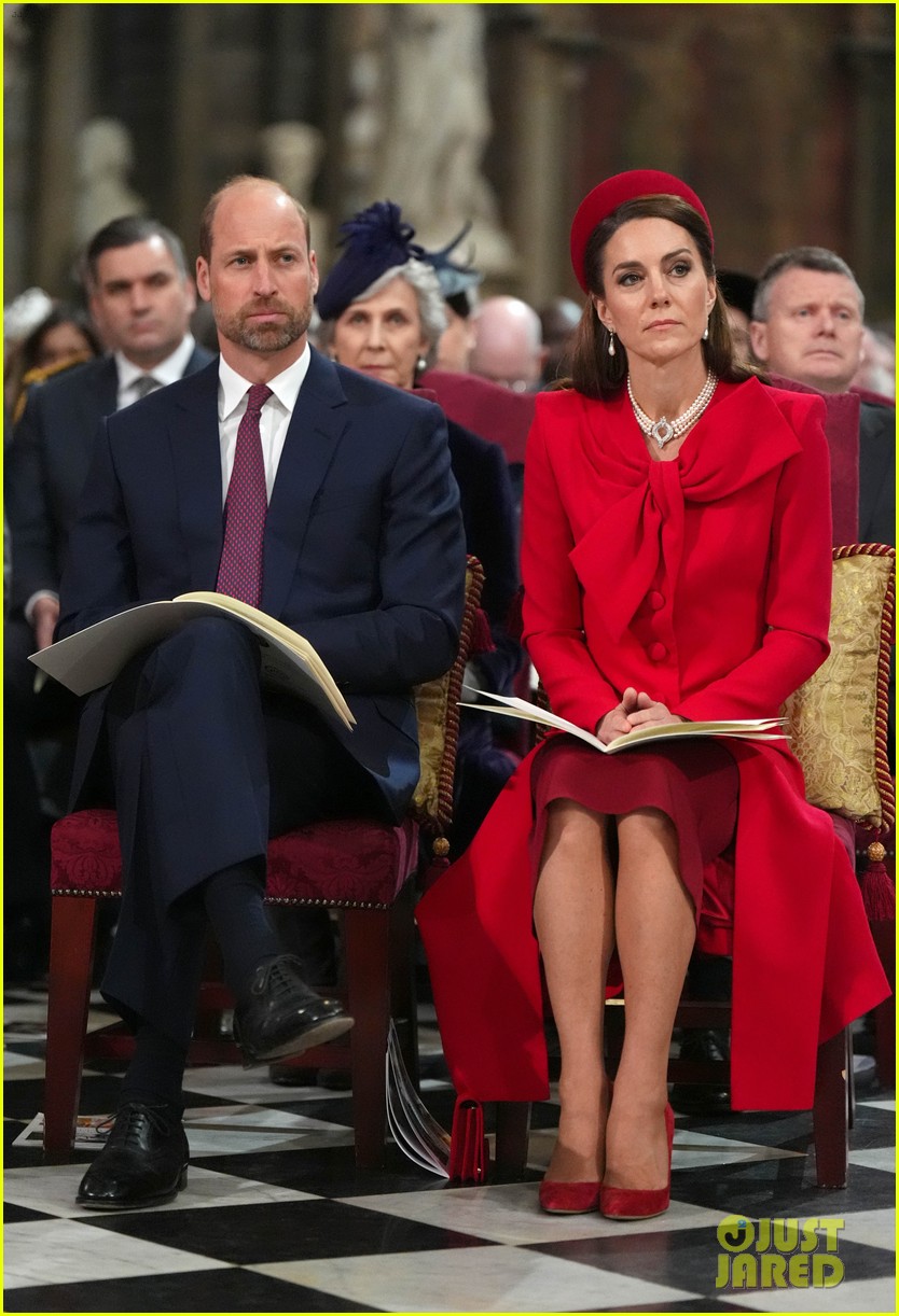 Prince William & Kate Middleton Join More Royal Family Members at Commonwealth Day Service