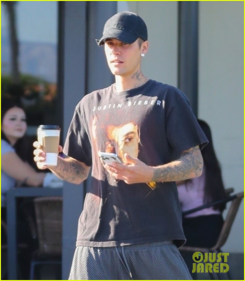 Justin Bieber Wears His Old 'Believe Tour' Merch During Coffee